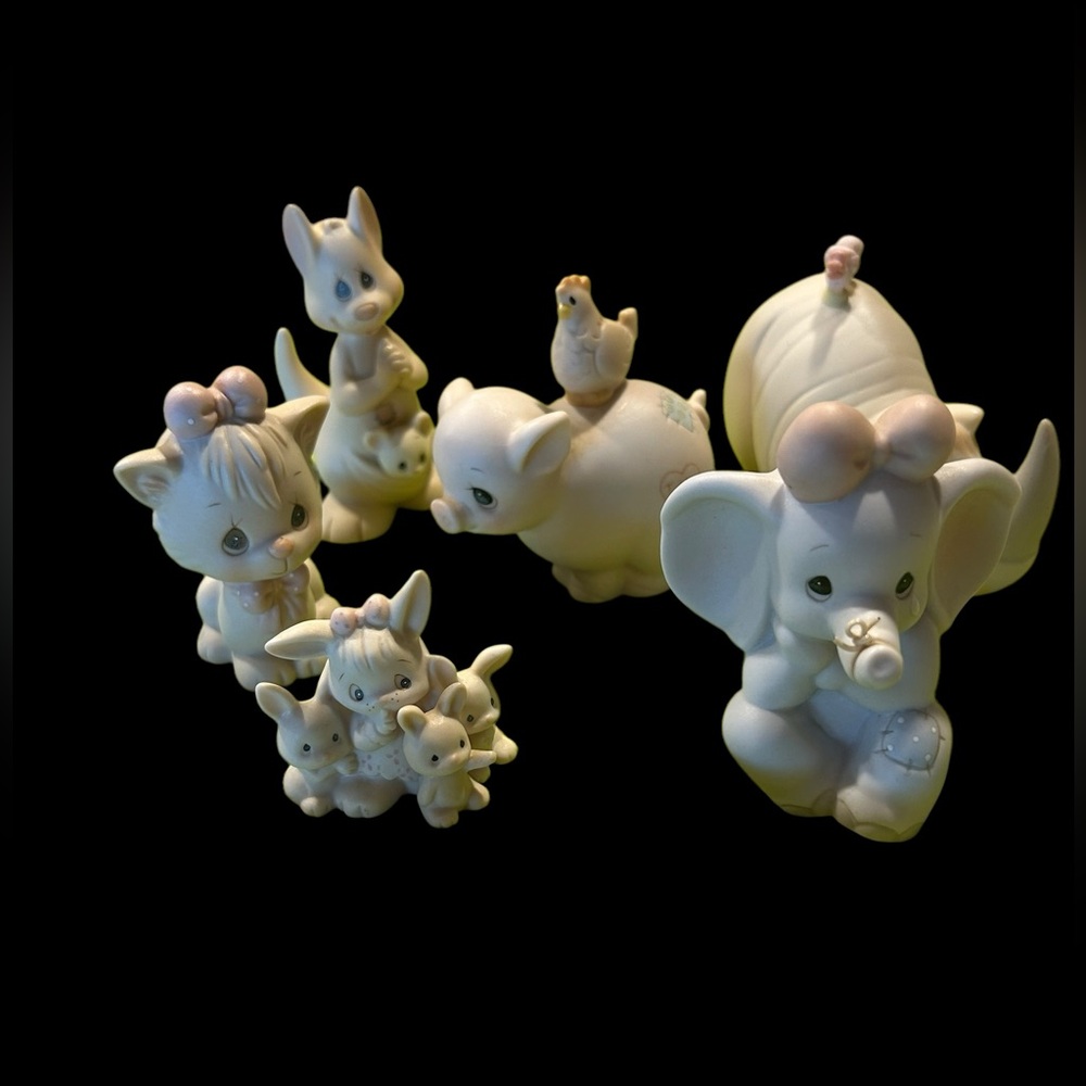 Set of 6 Precious Moments Nativity addition animals